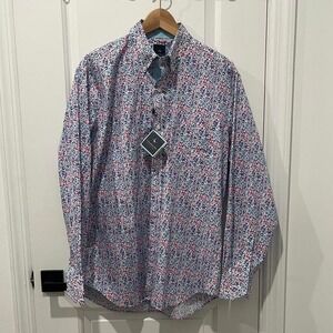 NWT Tailorbyrd Floral Button Down Size Large